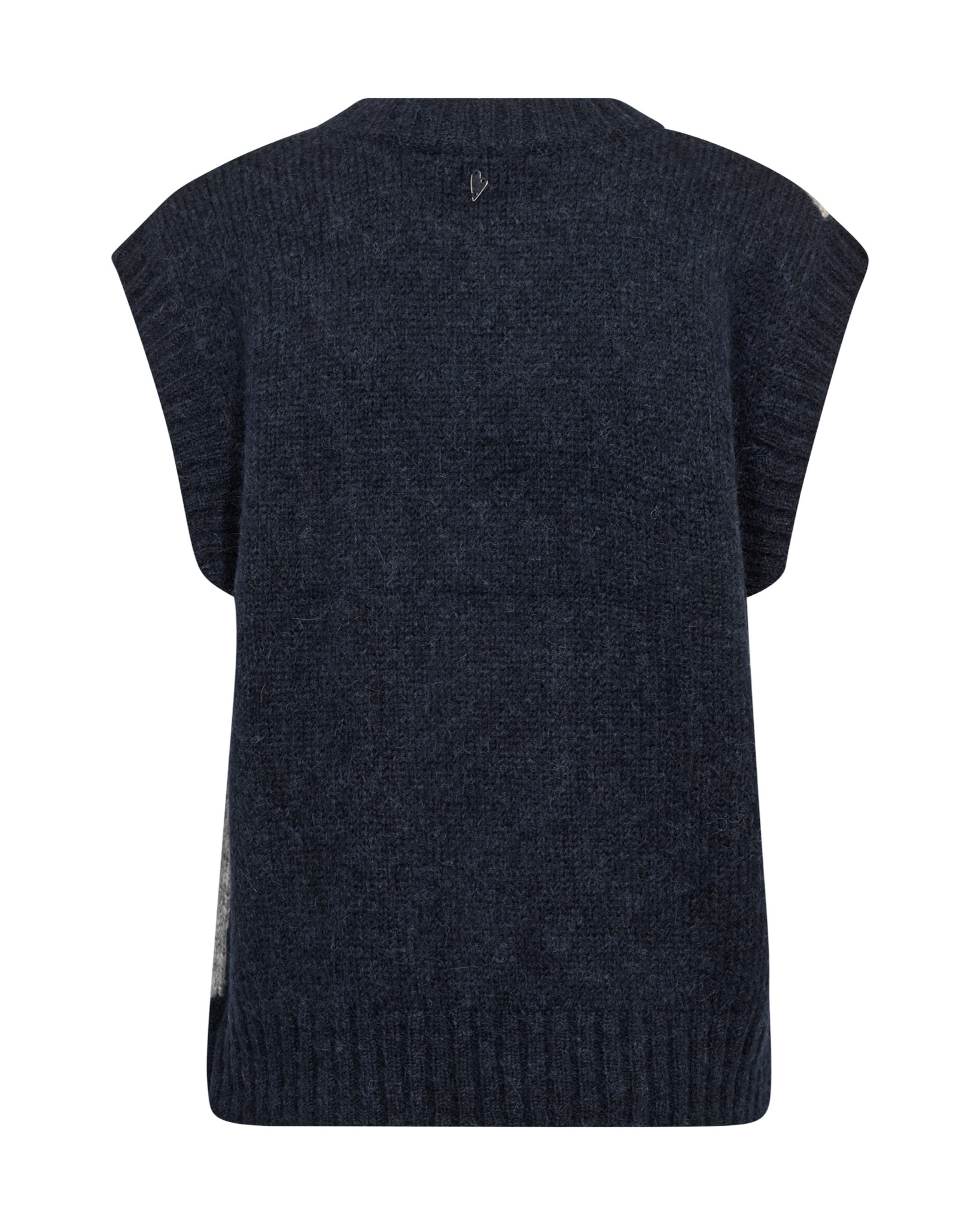 MOS MOSH Jennine gebreid gilet Salute Navy