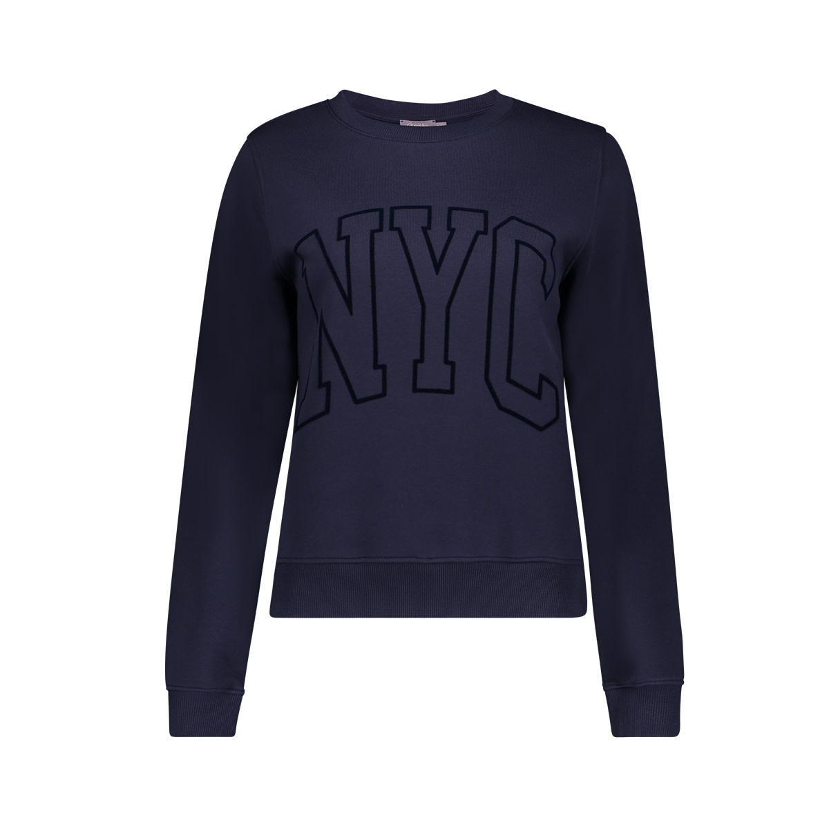 Geisha Sweater met NYC print navy