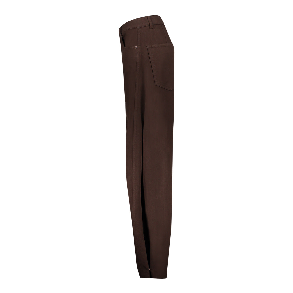 Geisha Straight fit jeans met balloon detail bruin