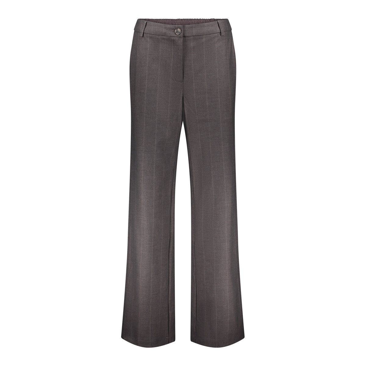 Geisha Wide leg pantalon met krijtstreep bruin