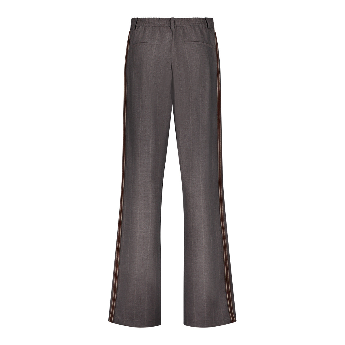 Geisha Wide leg pantalon met krijtstreep bruin