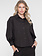 Geisha Blouse met fijne ruit en ballonmouwen bruin