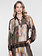 Geisha Blouse met grafische print bruin/zand