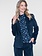 Geisha Blazer met fluweelachtige structuur indigo