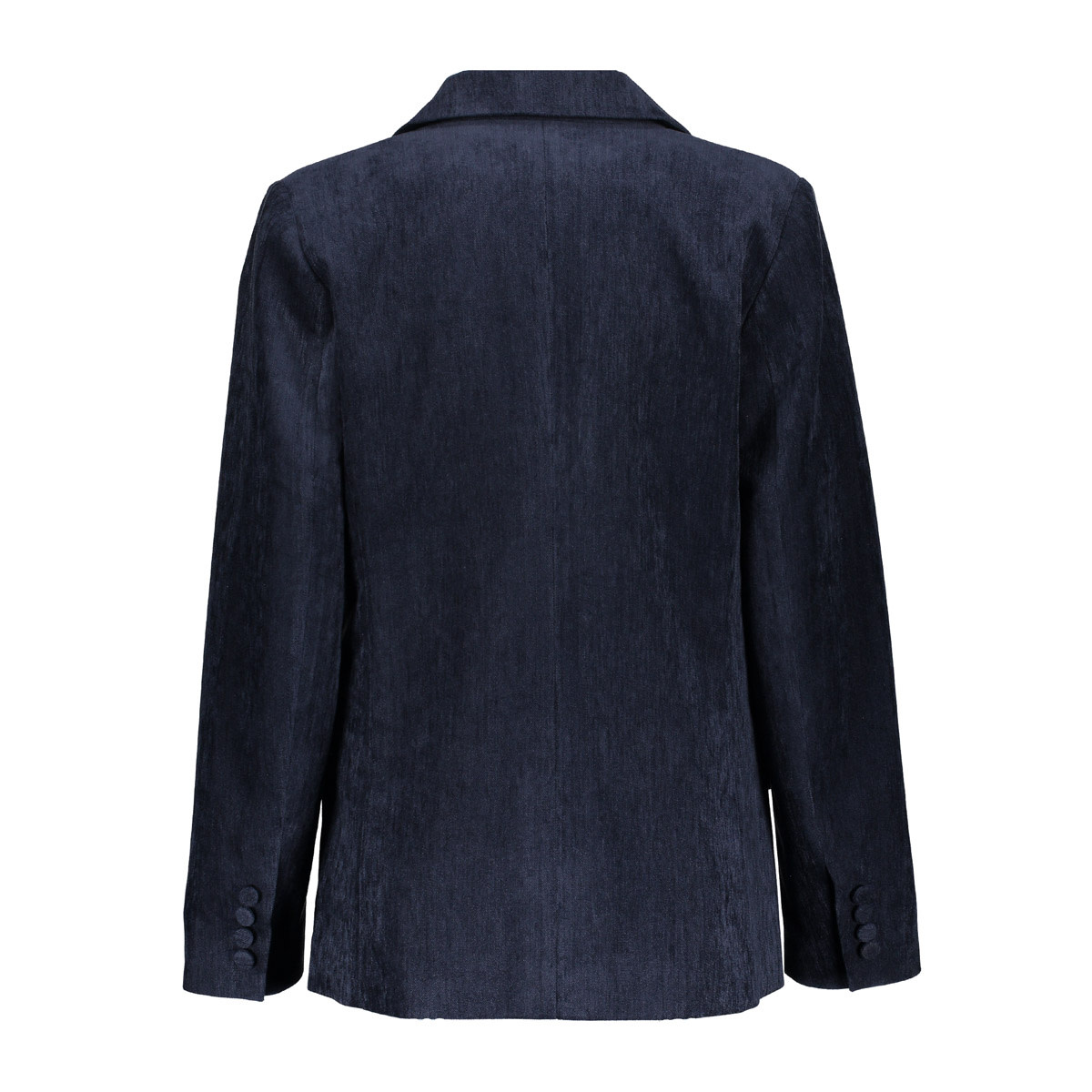Geisha Blazer met fluweelachtige structuur indigo