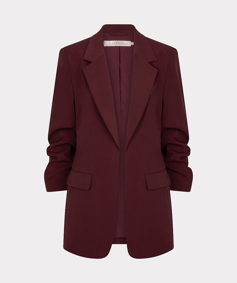 Esqualo Blazer met 3/4 mouw merlot