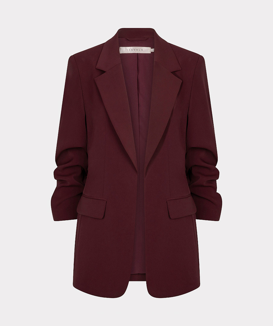 Esqualo Blazer met 3/4 mouw merlot