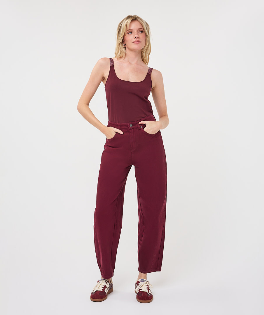 Esqualo Barrel jeans merlot