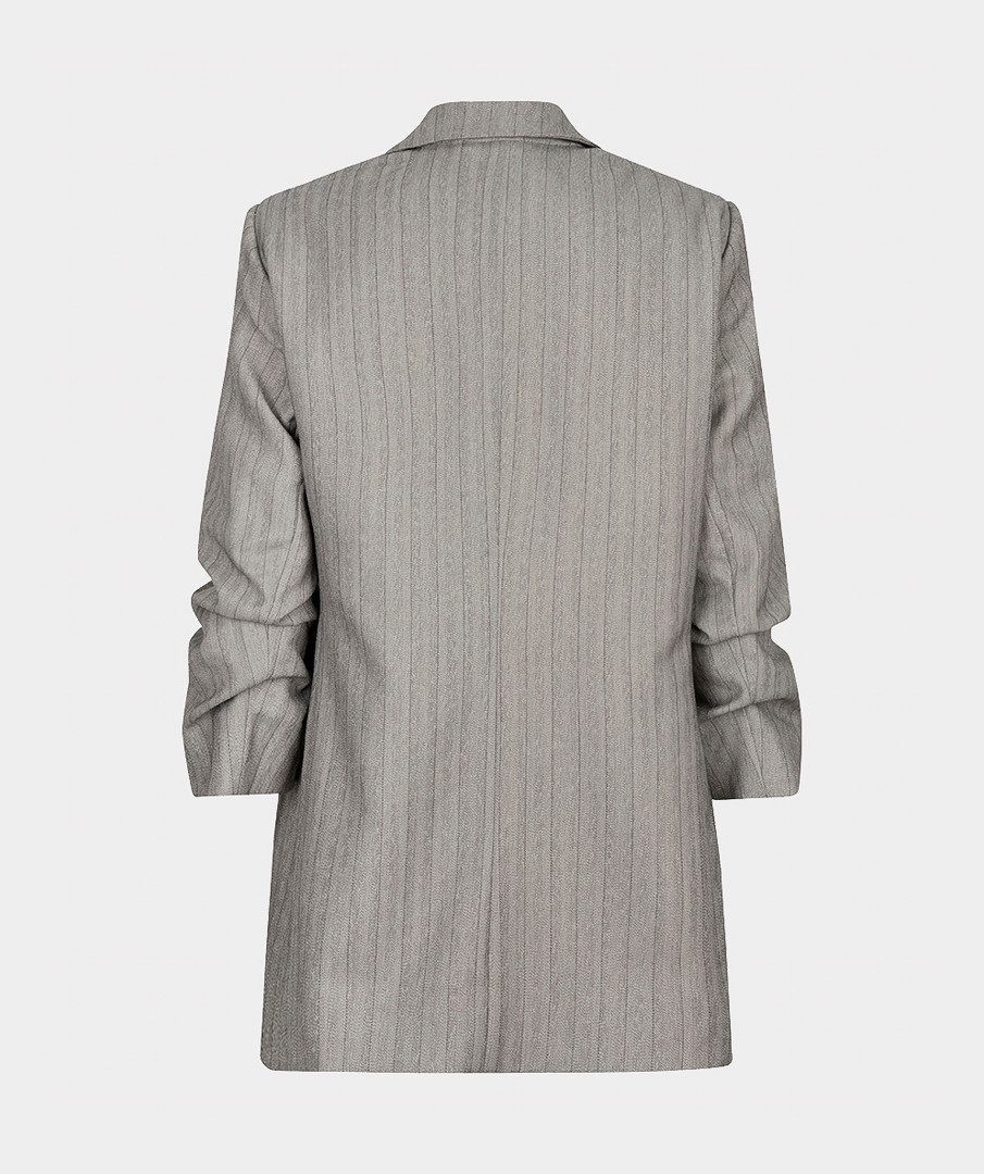 Esqualo Blazer visgraat met 3/4 mouw lichtgrijs