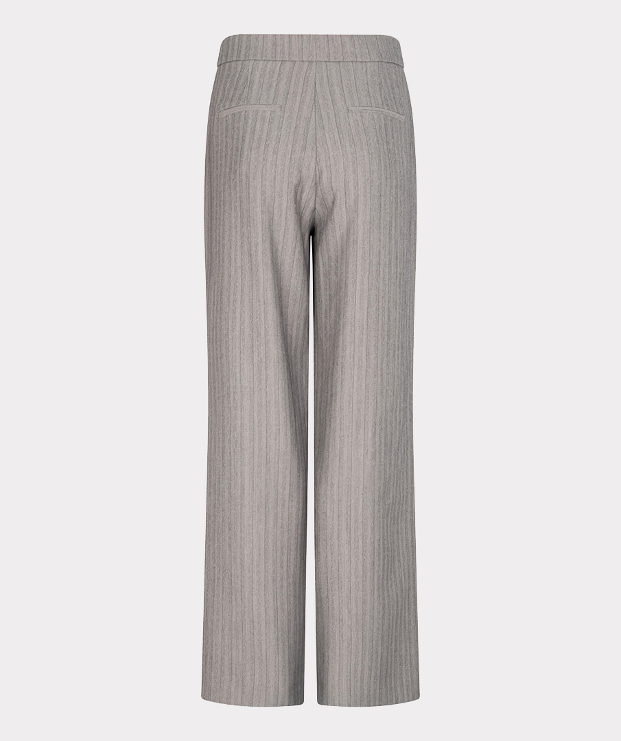 Esqualo Wijde pantalon visgraat lichtgrijs