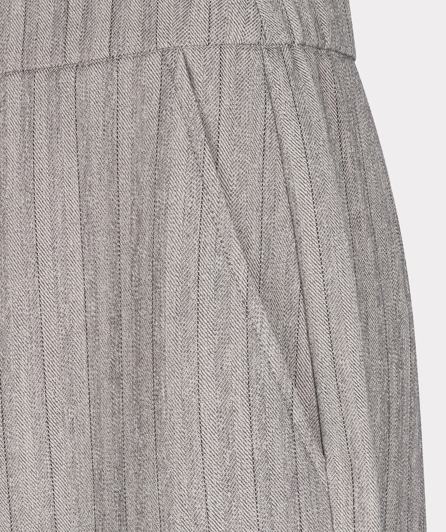 Esqualo Wijde pantalon visgraat lichtgrijs