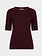 Esqualo Trui met korte mouw en studs merlot