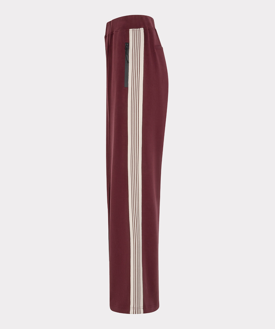 Esqualo Wijde broek met bies merlot