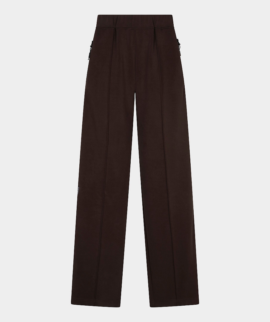 Esqualo Wijde broek met bies cacao