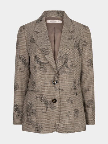 Esqualo Blazer met ruit en paisley