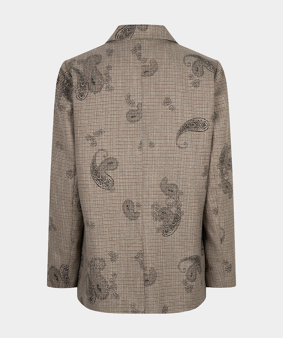 Esqualo Blazer met ruit en paisley