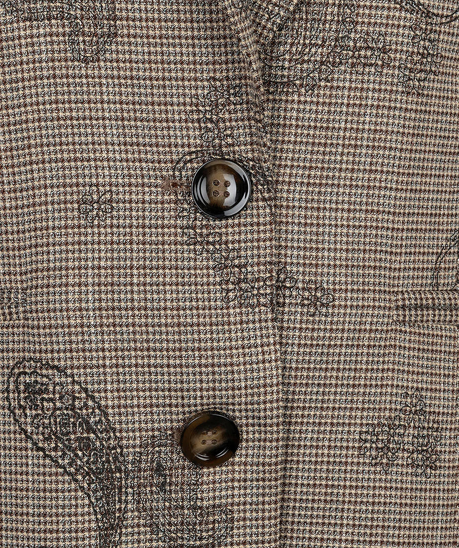 Esqualo Blazer met ruit en paisley