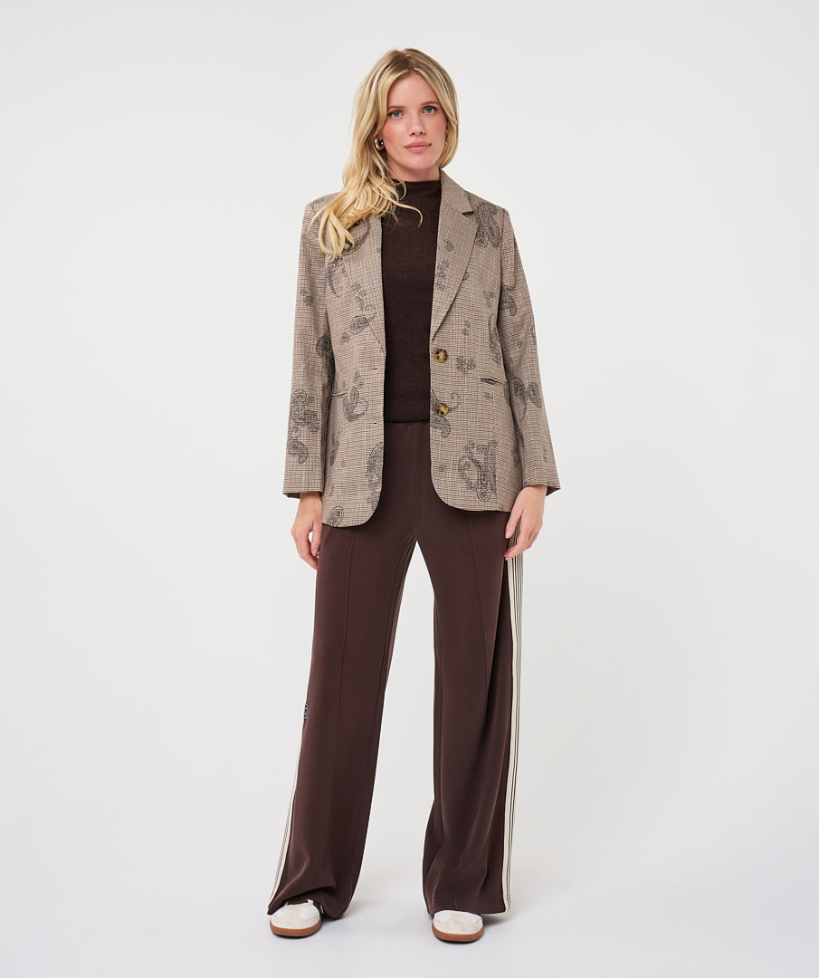 Esqualo Blazer met ruit en paisley