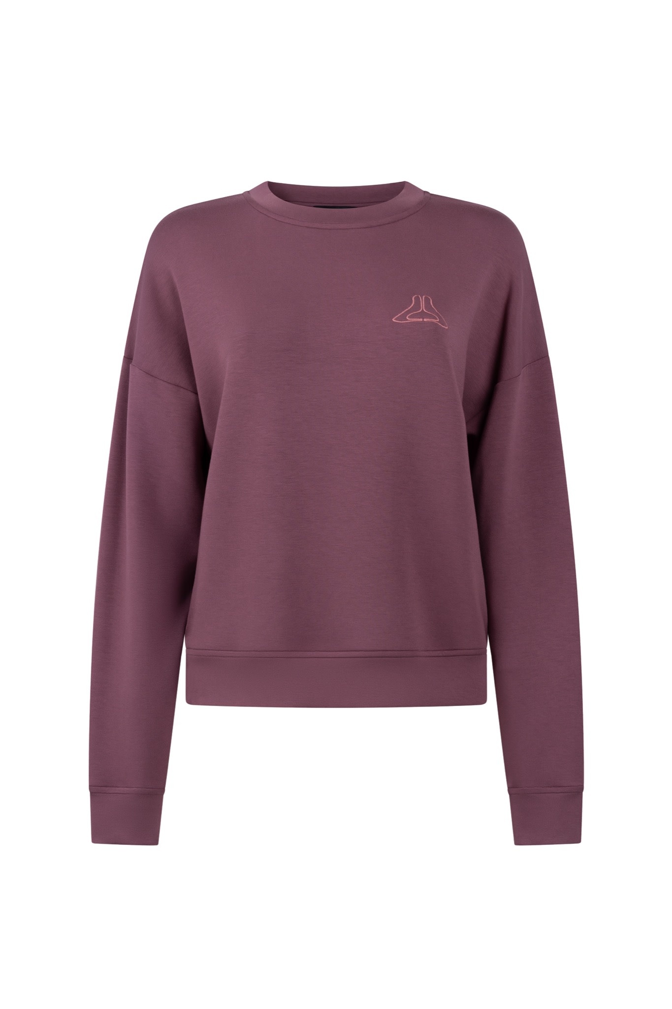 Jansen Amsterdam Alicia sweater met print wijnrood