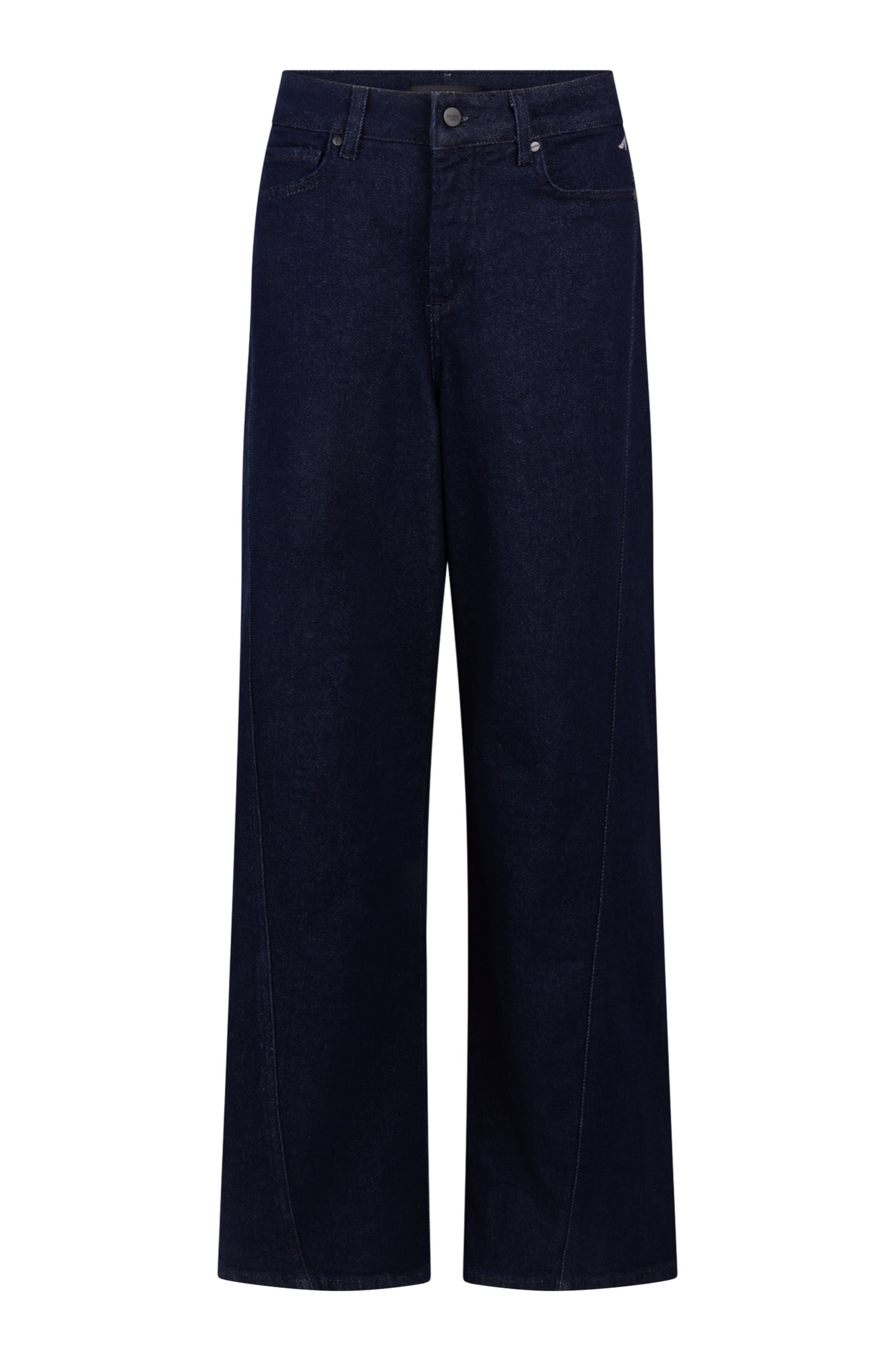 Jansen Amsterdam Jane wide leg jeans donkerblauw