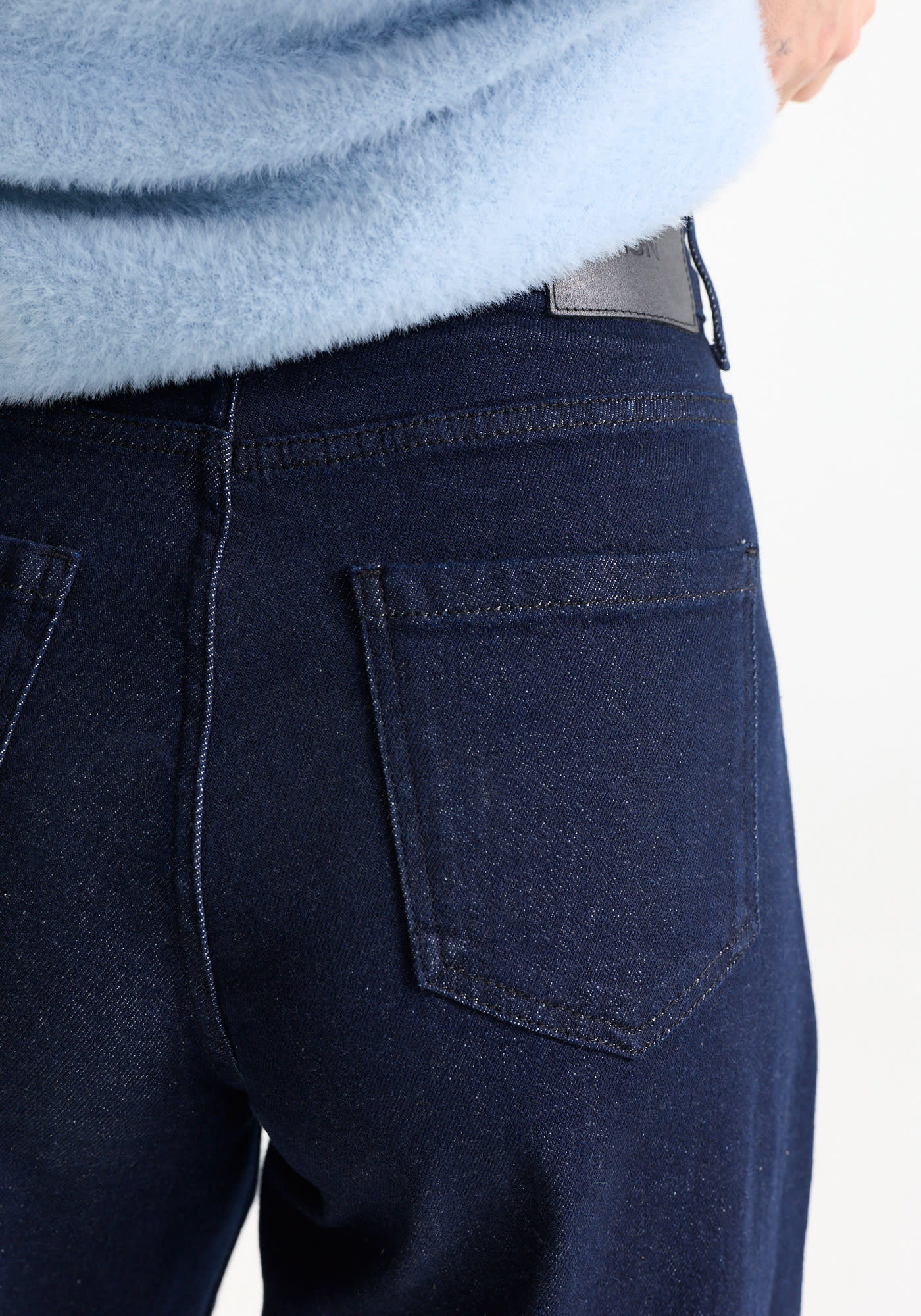 Jansen Amsterdam Jayda barrel jeans donkerblauw