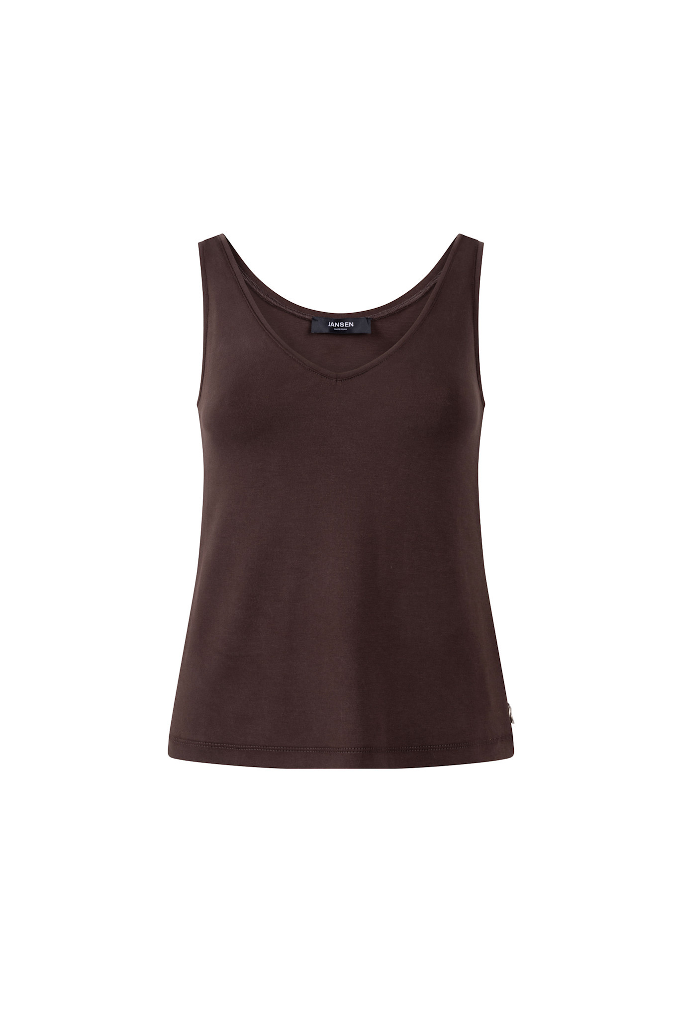 Jansen Amsterdam River singlet tencel donkerbruin