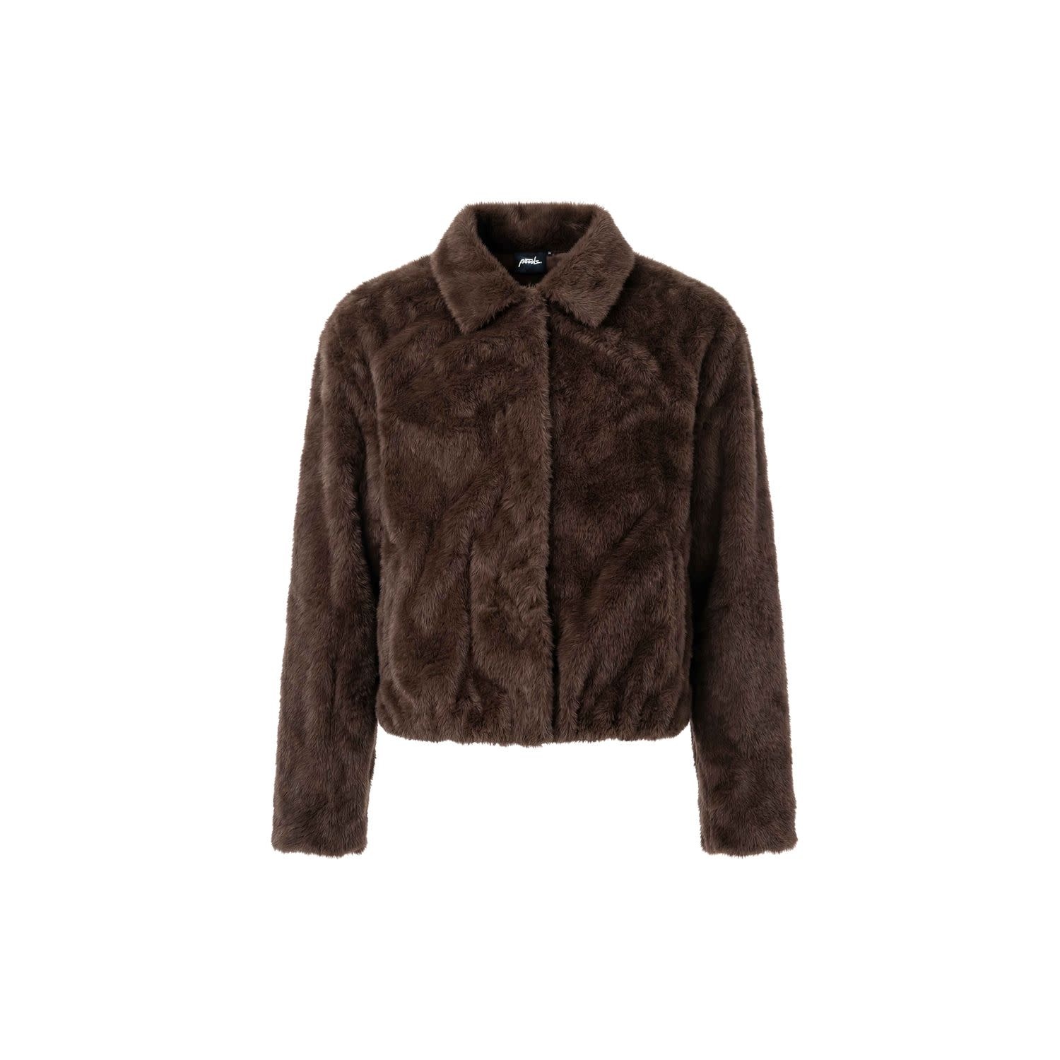 POOOLS Faux fur jasje bruin