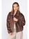 POOOLS Faux fur jasje bruin