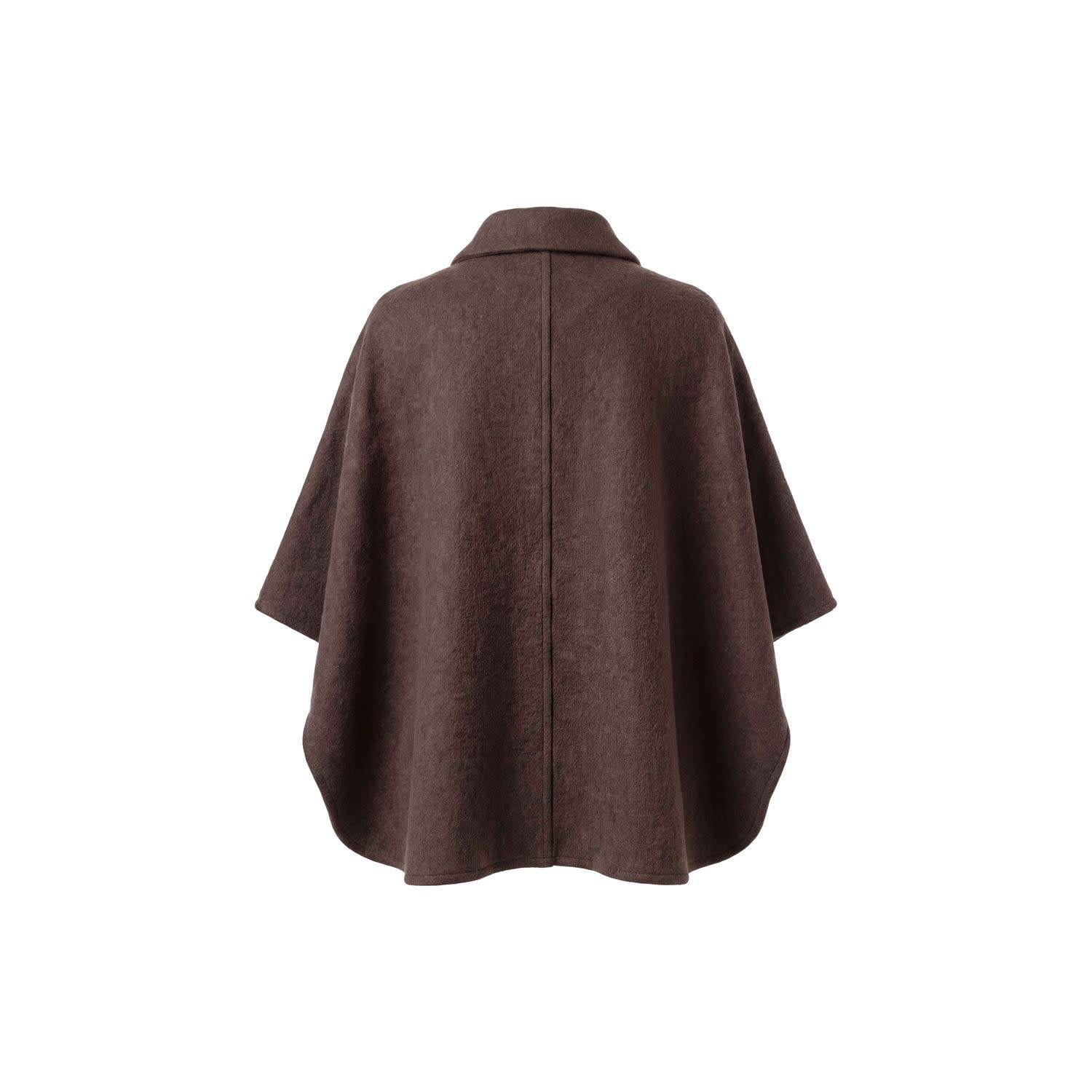 POOOLS Cape jas wolmix bruin