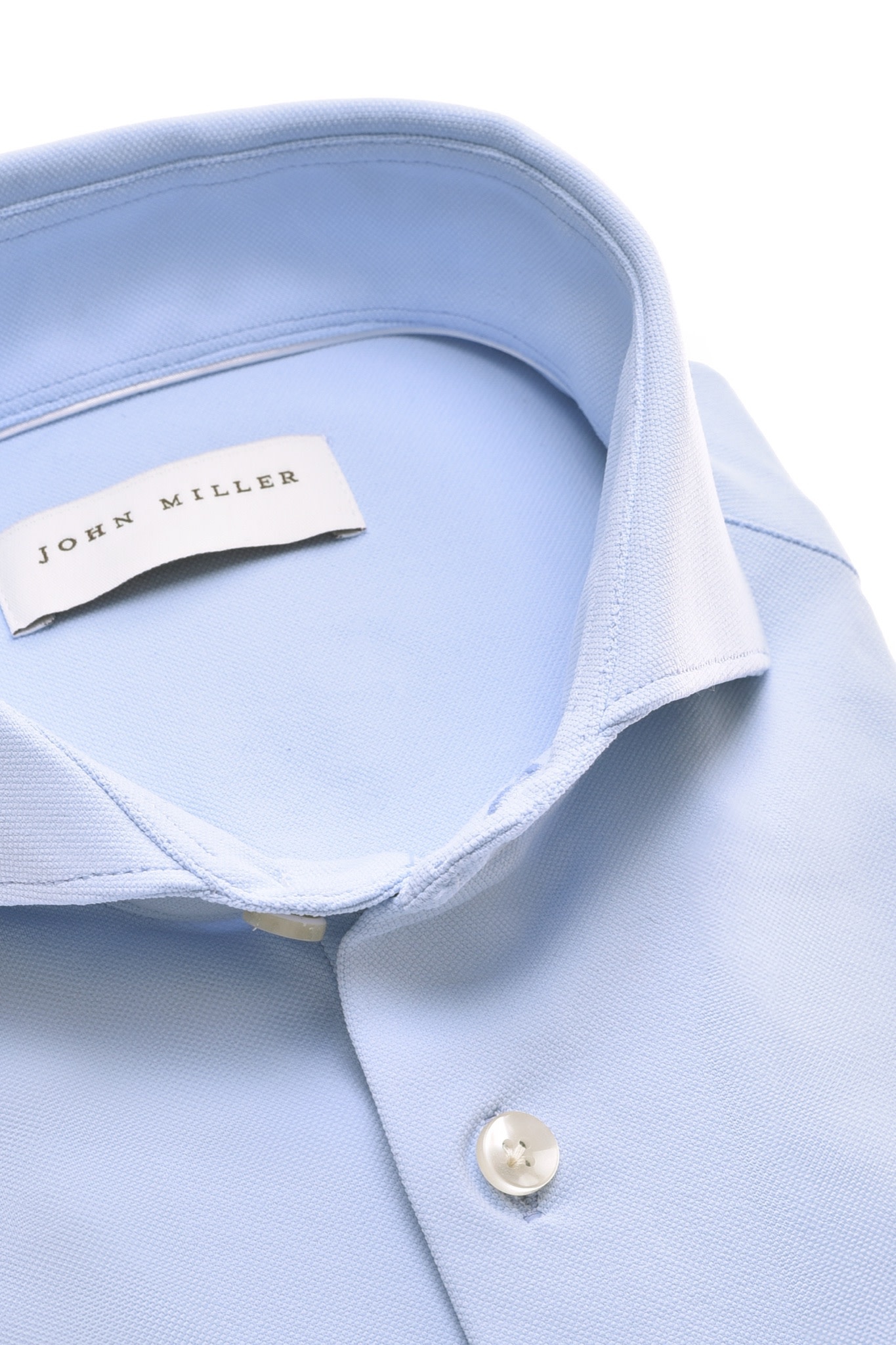 John Miller Hyperstretch overhemd lichtblauw