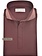 John Miller Hyperstretch polo met rits lange mouw donkerrood