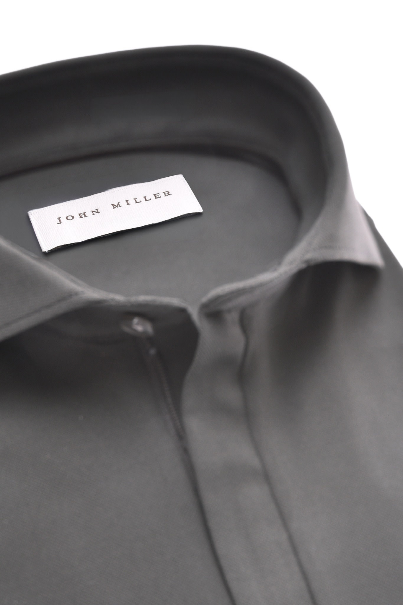 John Miller Hyperstretch polo met rits lange mouw donkergroen