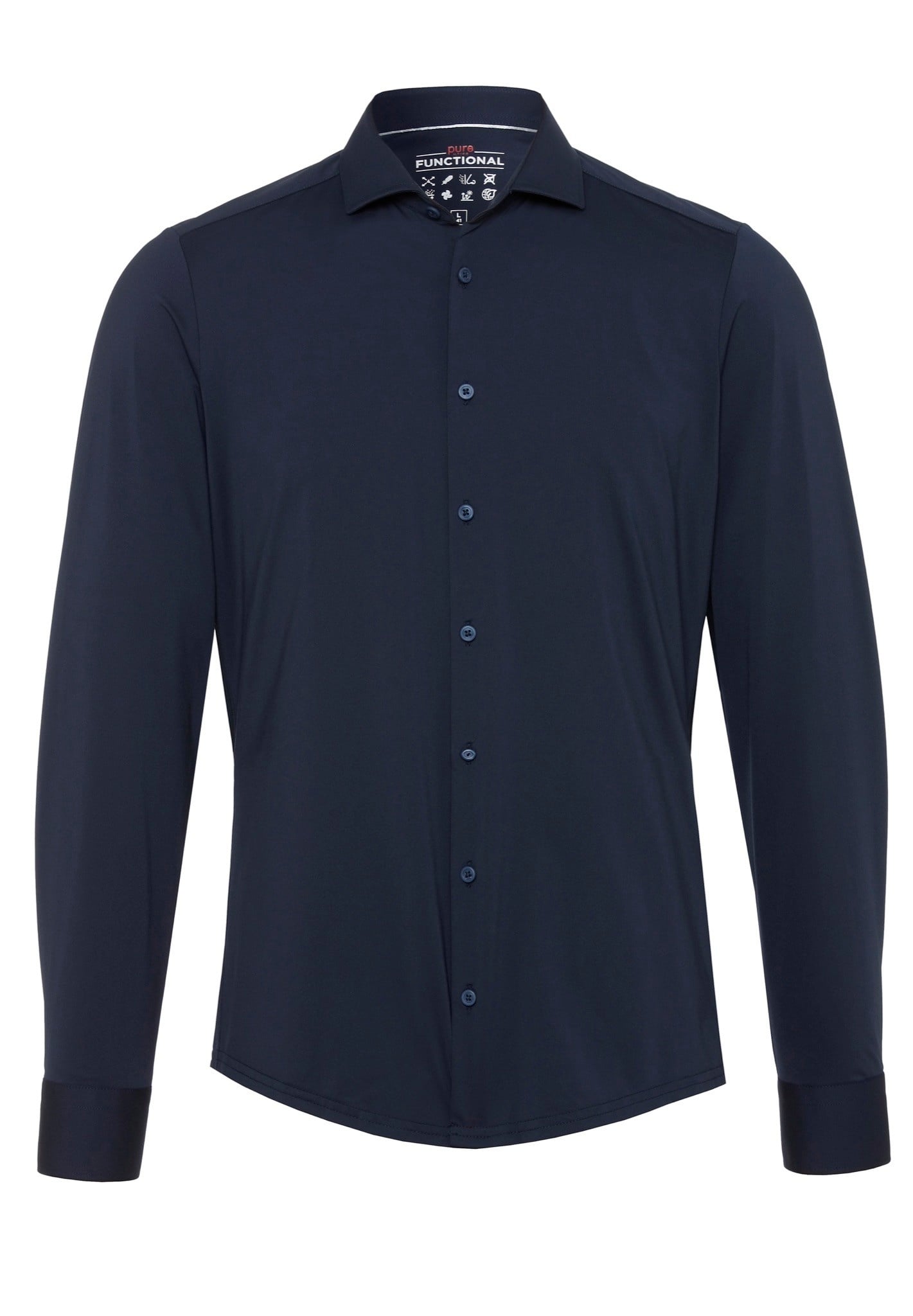 Pure Functional overhemd donkerblauw