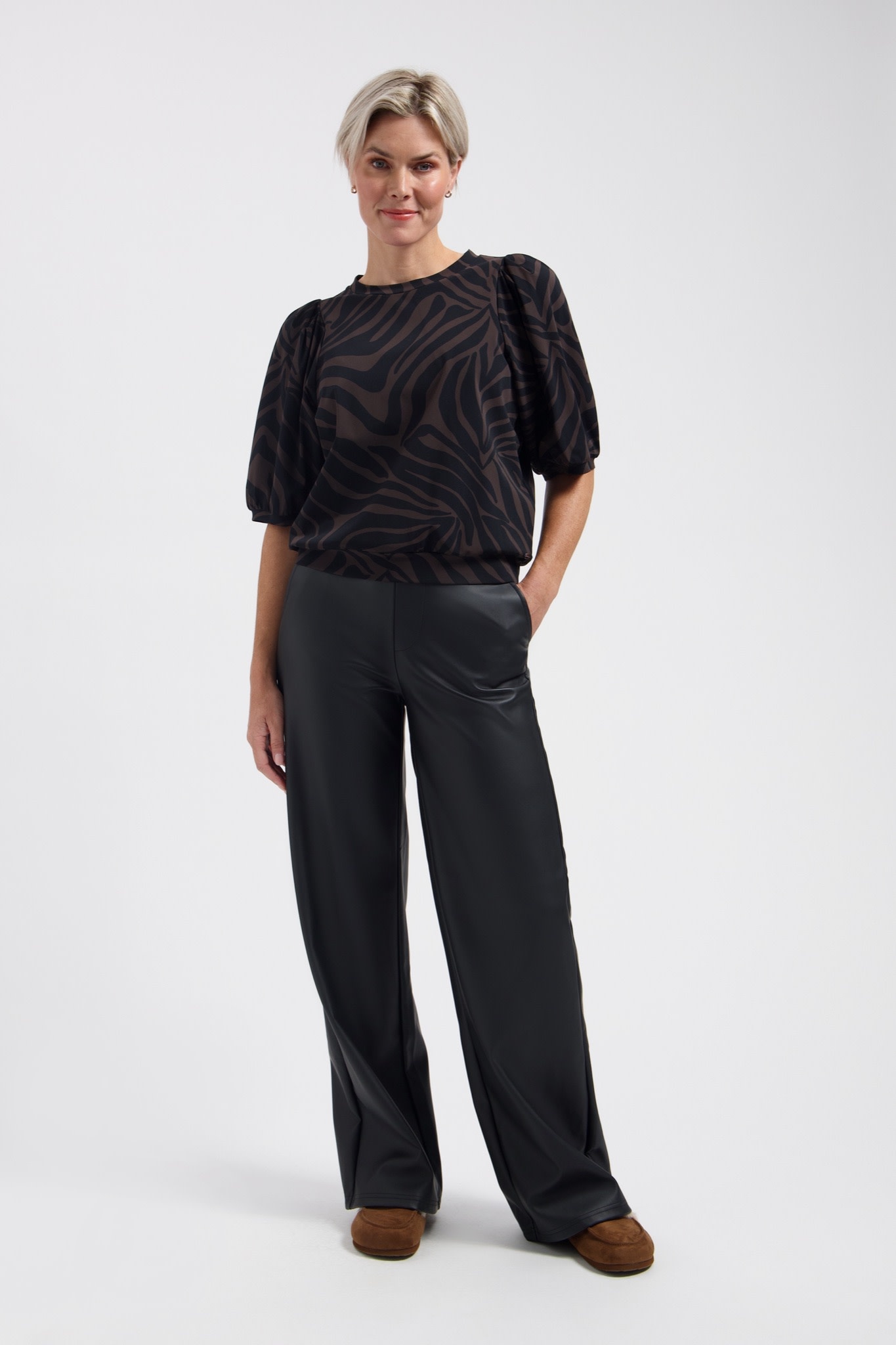 LADY DAY Amie top ivy print