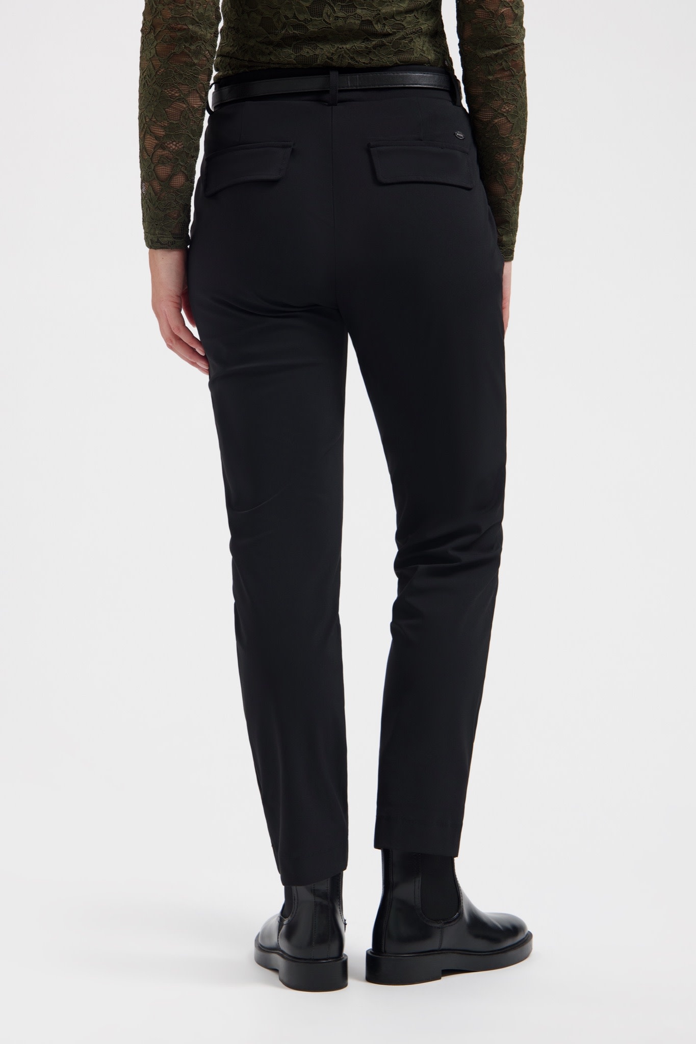 LADY DAY Scout broek met riem zwart