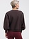 LADY DAY Mon Amie sweater met wijde mouw donkerbruin