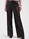 LADY DAY Chelsea wide leg broek leatherlook donkerbruin