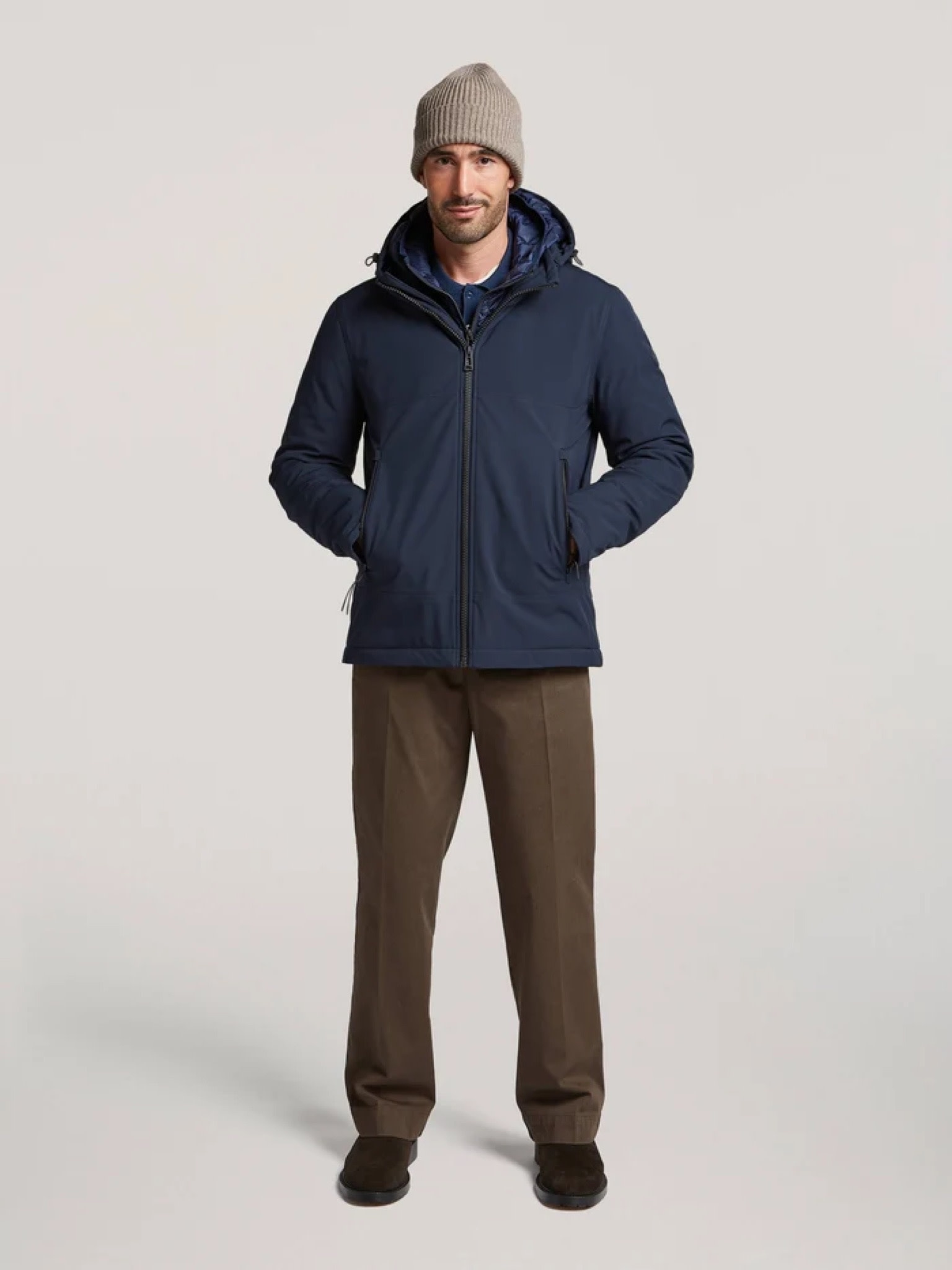 Reset Costa softshell jas met capuchon blauw