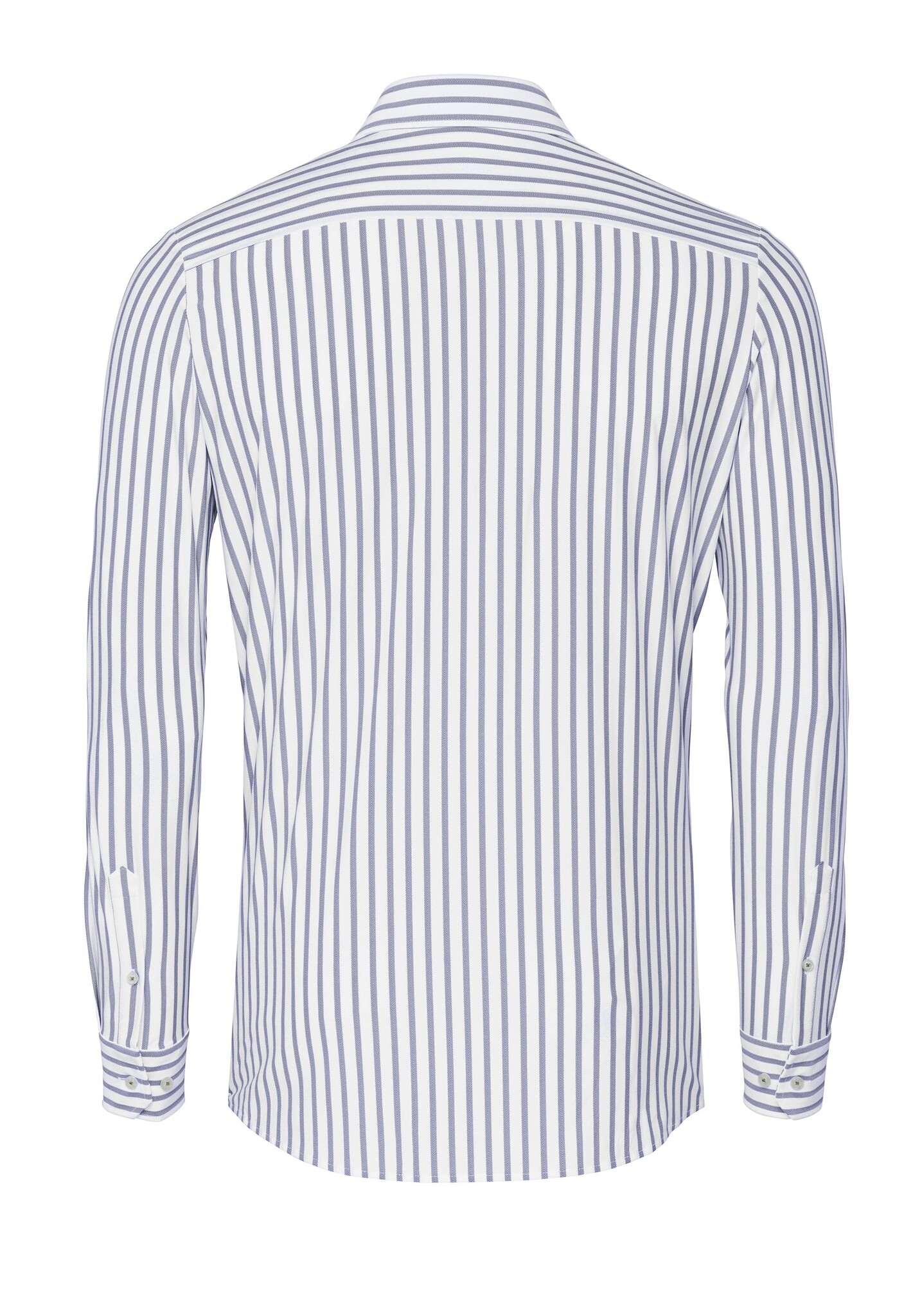 Pure Functional overhemd gestreept donkerblauw