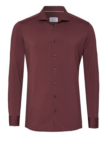 Pure Functional overhemd bordeaux
