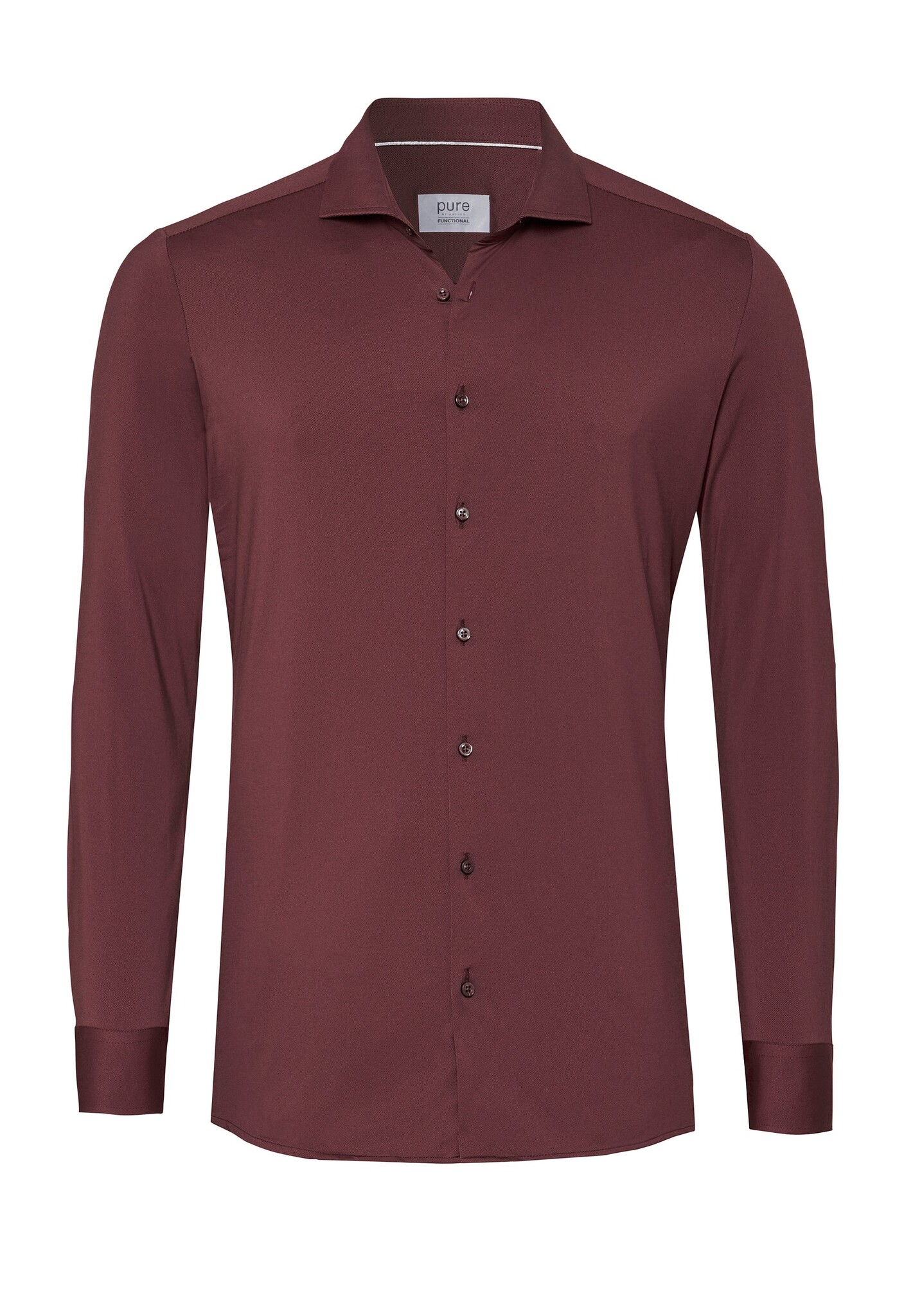 Pure Functional overhemd bordeaux