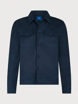 Blue industry Overshirt suède look navy