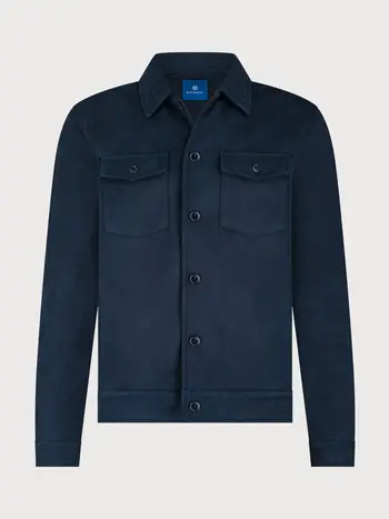 Blue industry Overshirt suède look navy