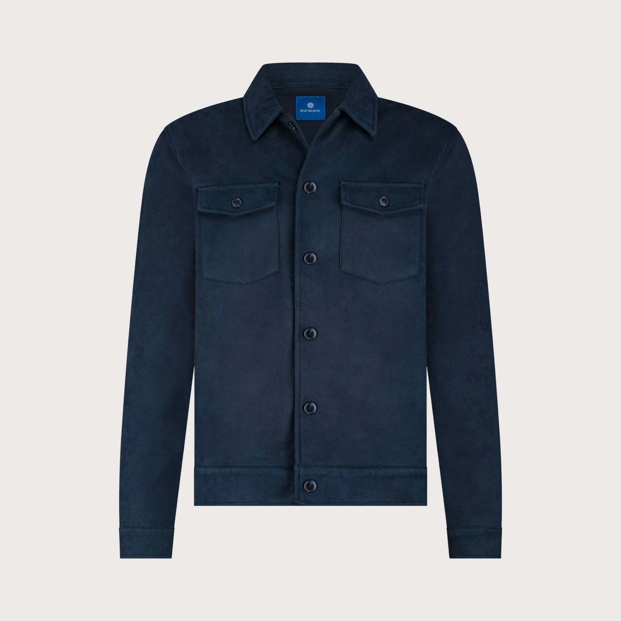 Blue industry Overshirt suède look navy