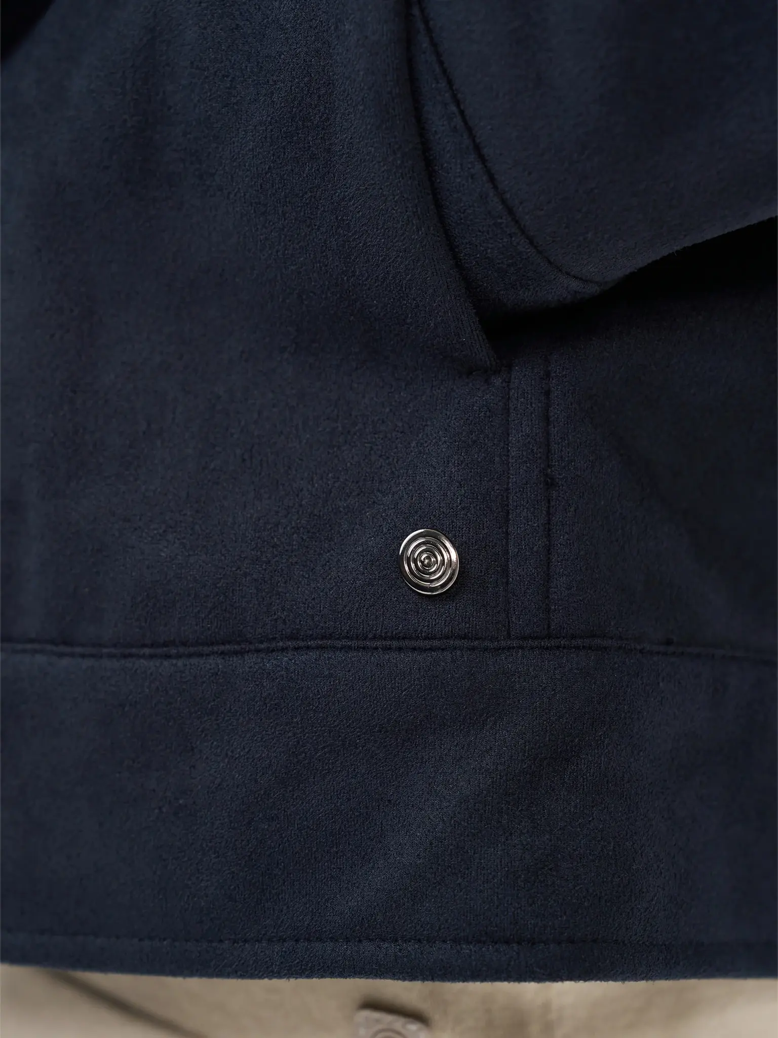 Blue industry Overshirt suède look navy