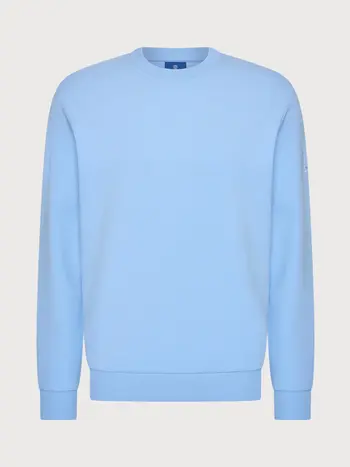 Blue industry Sweater met reliëf backprint blauw