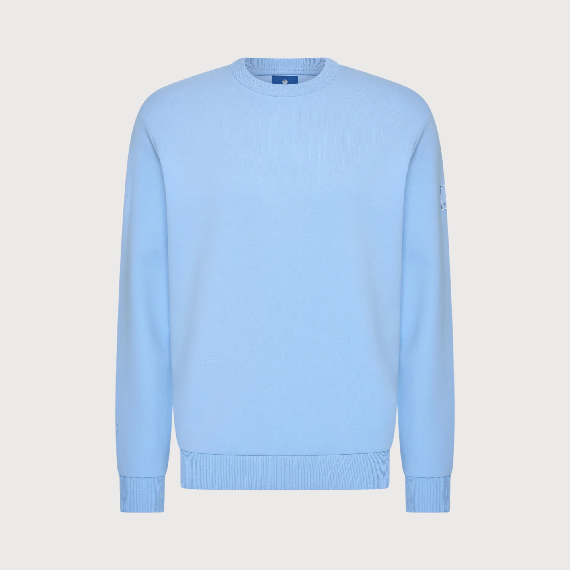 Blue industry Sweater met reliëf backprint blauw