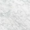 Sample - bianco carrara marmer - gezoet (mat) - 2 cm dik - op maat - materiaal proefstuk / monster van matte wit marmer