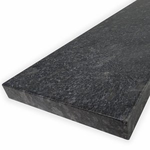 Vensterbank - steel grey graniet - leather finish - 2 cm