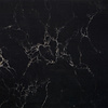 Sample marmerlook zwart - kwartscomposiet - gepolijst (glans) - 2 cm dik - op maat - materiaal proefstuk / monster van glanzende zwarte marmer imitatie van quarts / quartz composiet
